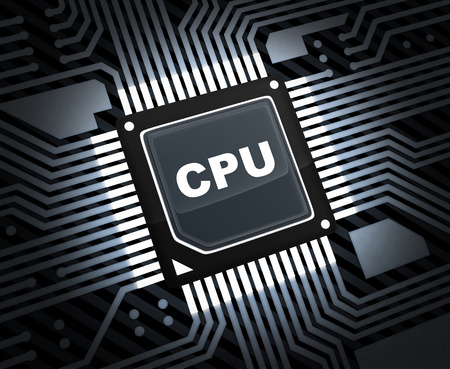 Central processing unit (done in 3d, cgi) の写真素材