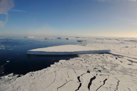Travel to Antarctica on the ship nice day for cruise