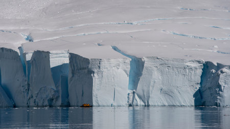 Gleciar in Antarctica ,travel to the heart of nature.
