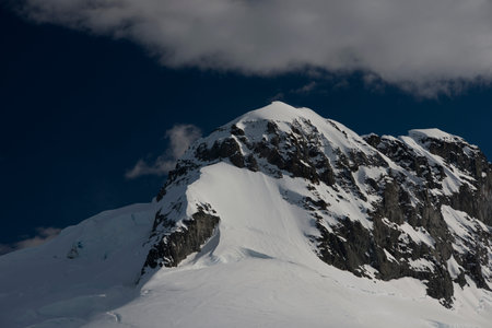 Mountain view beatiful view sunset in Antarctica