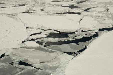 Beautiful view of icebergs Snow Hill, Antarctica