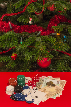 Gamble by Christmasの写真素材