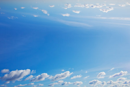Frame - white clouds in the blue sky