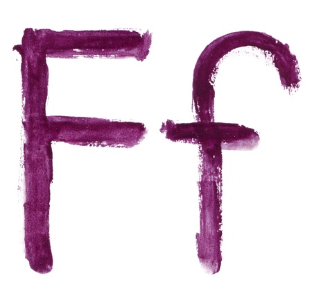 Alphabet watercolorsの写真素材