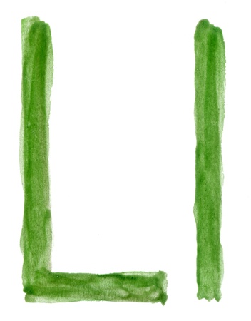 Alphabet watercolorsの写真素材
