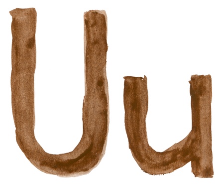 Alphabet watercolorsの写真素材