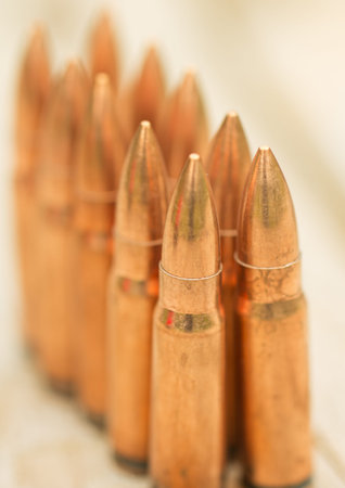 Bullets. Depth of field is small