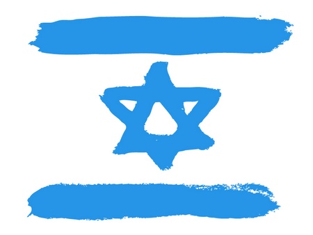 Flag of Israelのイラスト素材