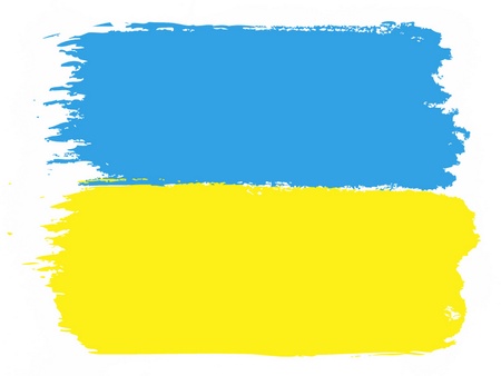 Flag of Ukraine, vector illustrationのイラスト素材