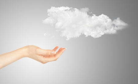 Cloud computing concept - world wide data sharing and communicationの写真素材