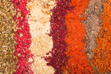 Various spices close upの写真素材
