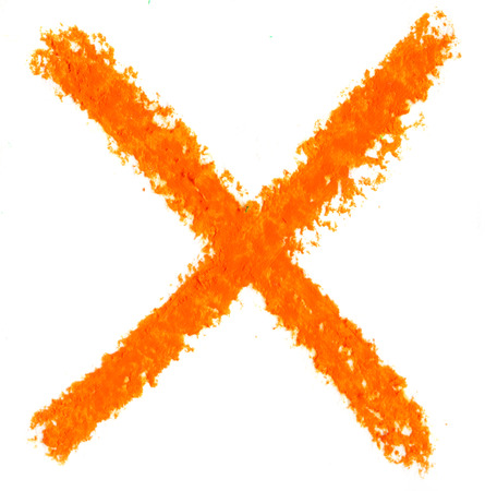 Alphabet pastel on whiteの写真素材