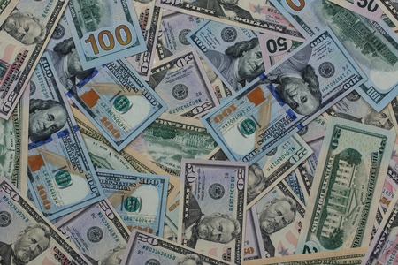 USA dollar money banknotes texture backgroundの写真素材