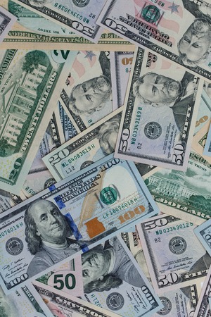 USA dollar money banknotes texture backgroundの写真素材