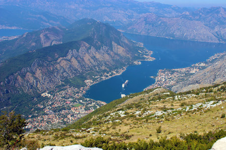 Mountains Montenegro,Kotor Bay Viewの写真素材