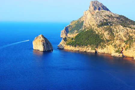 View from Talaia d'Albercutx, island of Mallorca, Balearic islands, Spainの写真素材
