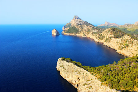 View from Talaia d'Albercutx, island of Mallorca, Balearic islands, Spainの写真素材