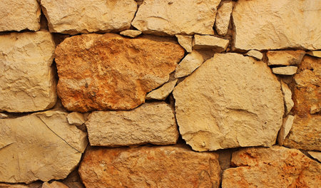 Background of stone wall textureの写真素材