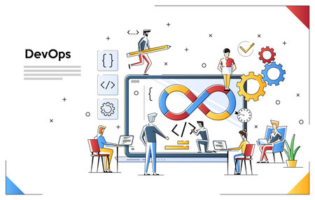 Vector of Programmers at work concept. - ID:1-124165227 - Royalty Free ...