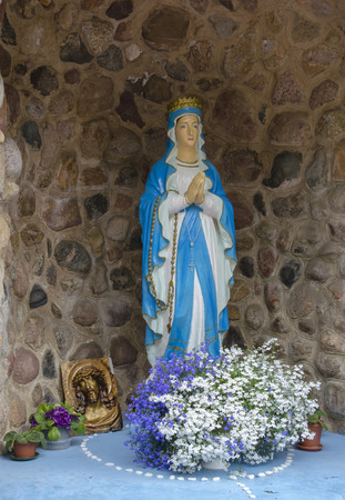 Virgin Mary's statueの写真素材