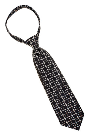 the black tie isolated on white backgroundの写真素材