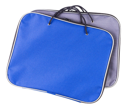 bag with handles isolated on white backgroundの写真素材