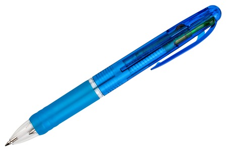 the ballpoint pen isolated on white backgroundの写真素材