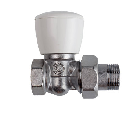 the silver Tap isolated on white backgroundの写真素材