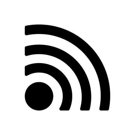 The wireless icon. wifi symbol. Flat Vector illustration