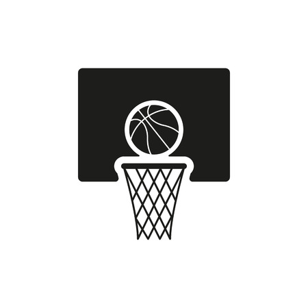 The basketball icon. Game symbol. Flat Vector illustrationのイラスト素材