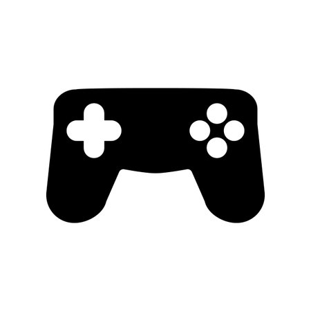 The gamepad icon. Game symbol. Flat Vector illustration