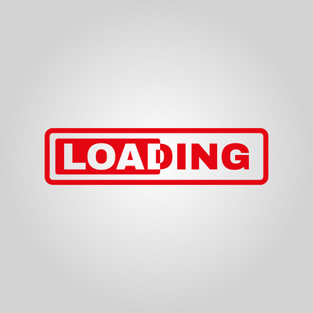 The loading icon. preloader symbol. Flat Vector illustrationのイラスト素材
