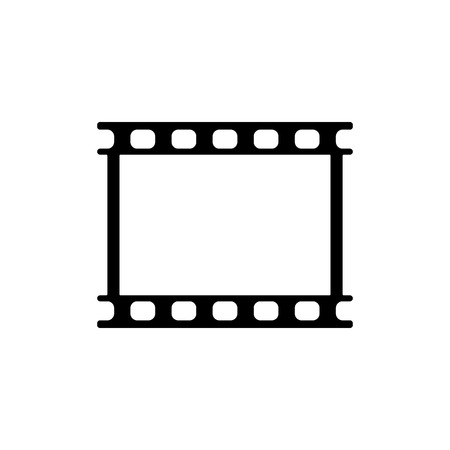 The film icon. Film symbol. Flat Vector illustrationのイラスト素材