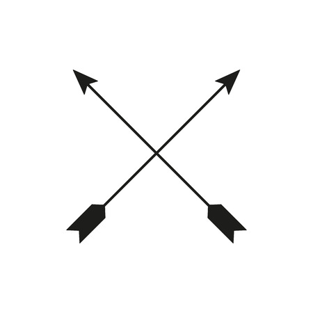 The arrow icon. Arrows symbol. Flat Vector illustrationのイラスト素材