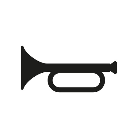 The horn icon. clarion symbol. Flat Vector illustrationのイラスト素材