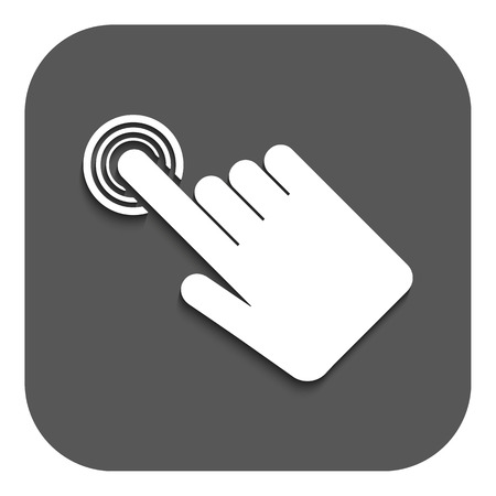 The hand click iconのイラスト素材