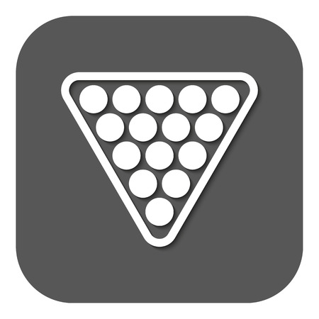 The billiard iconのイラスト素材