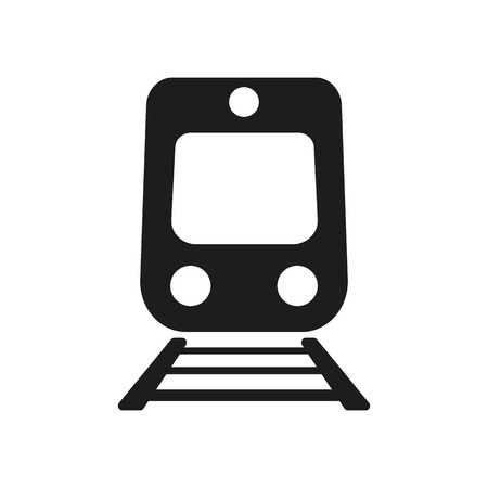 The train icon. Railway symbol. Flat Vector illustrationのイラスト素材