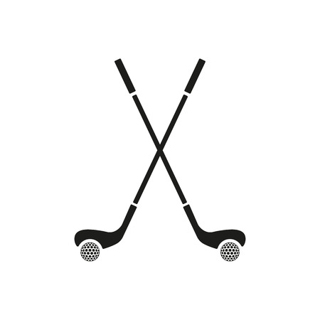 The golf icon. Sport symbol. Flat Vector illustrationのイラスト素材