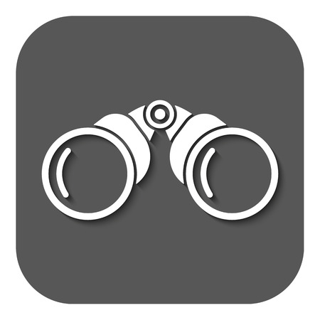 The binoculars icon. Search symbol. Flat Vector illustration. Buttonのイラスト素材