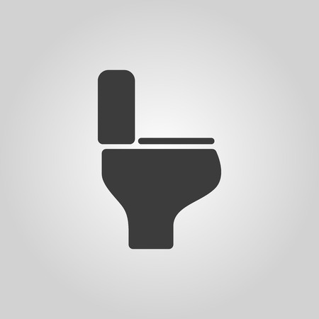 The toilet icon. Restroom symbol. Flat Vector illustrationのイラスト素材