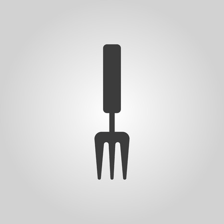 The rake icon. Raking symbol. Flat Vector illustrationのイラスト素材