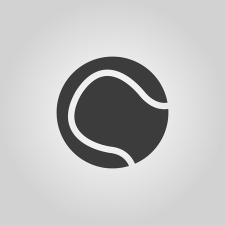 The tennis ball iconのイラスト素材