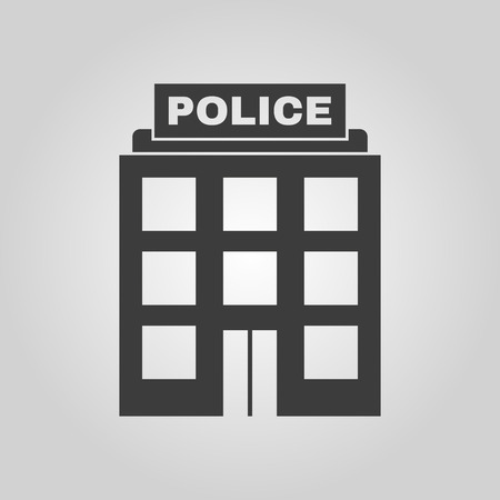 The police icon. Law and authority symbol. Flat Vector illustrationのイラスト素材