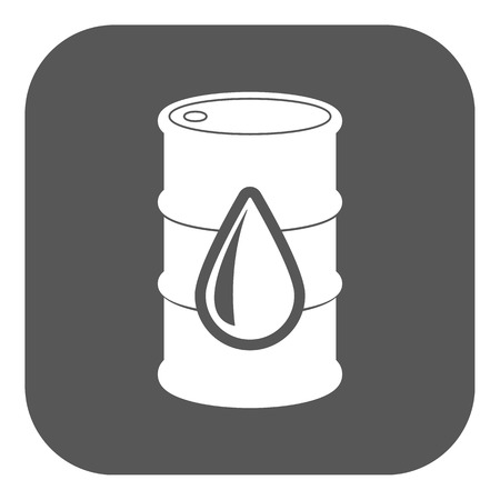The barrel icon. Cask and oil, gasoline, petrol, benzine symbol. Flat Vector illustration Buttonのイラスト素材