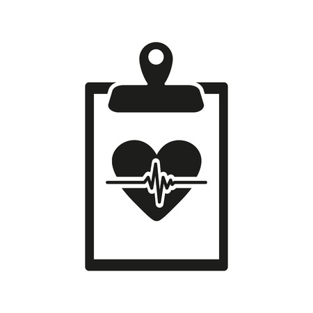 The medical report icon. Medical and ambulance, cardiogram, healthcare symbol. Flat Vector illustrationのイラスト素材
