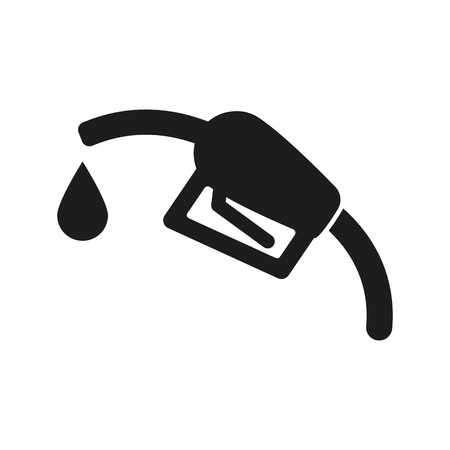 The gas station icon. Gasoline and diesel fuel symbol. Flat Vector illustrationのイラスト素材