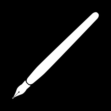 The fountain pen icon. Fountain pen symbol. Flat. Vector illustrationのイラスト素材
