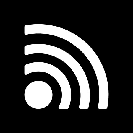 The wireless icon. wifi symbol. Flat Vector illustrationのイラスト素材
