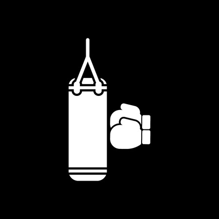 The boxing icon. Sport symbol. Flat Vector illustrationのイラスト素材